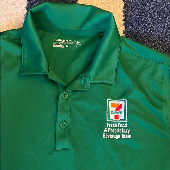 7 Eleven Employee 7-11 Uniform Nike Work Golf Polo Shirt Polyester  Medium RARE - Picture 4 of 6